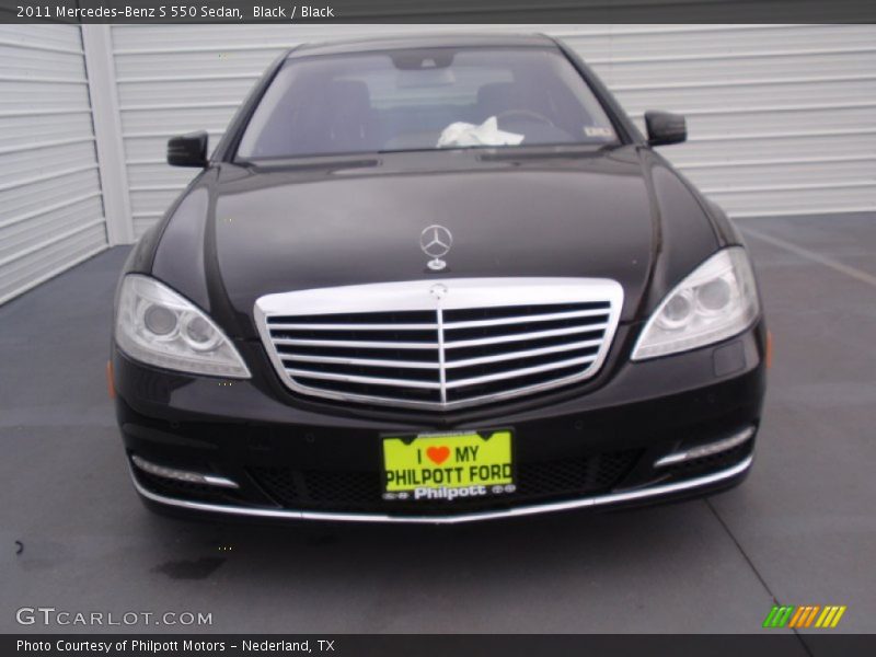 Black / Black 2011 Mercedes-Benz S 550 Sedan