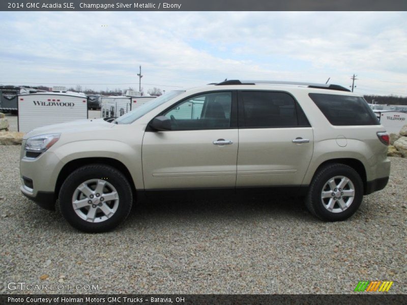 Champagne Silver Metallic / Ebony 2014 GMC Acadia SLE