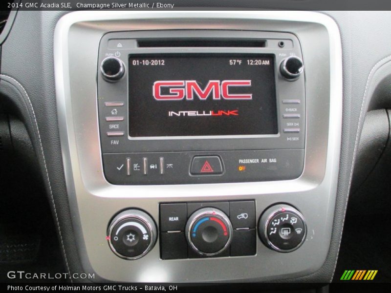 Champagne Silver Metallic / Ebony 2014 GMC Acadia SLE