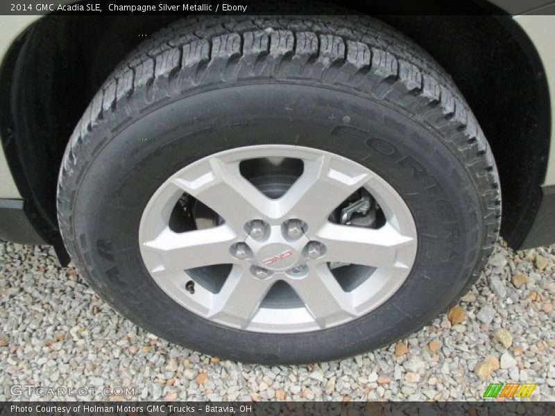 Champagne Silver Metallic / Ebony 2014 GMC Acadia SLE