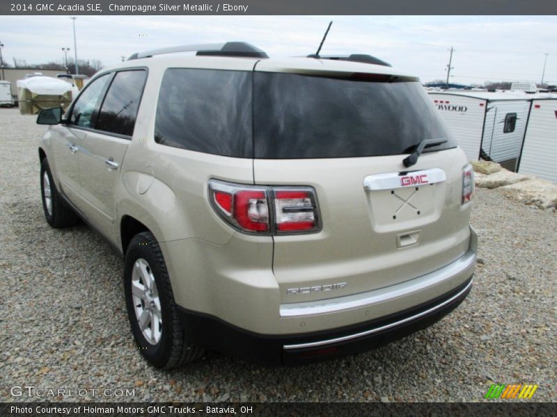 Champagne Silver Metallic / Ebony 2014 GMC Acadia SLE