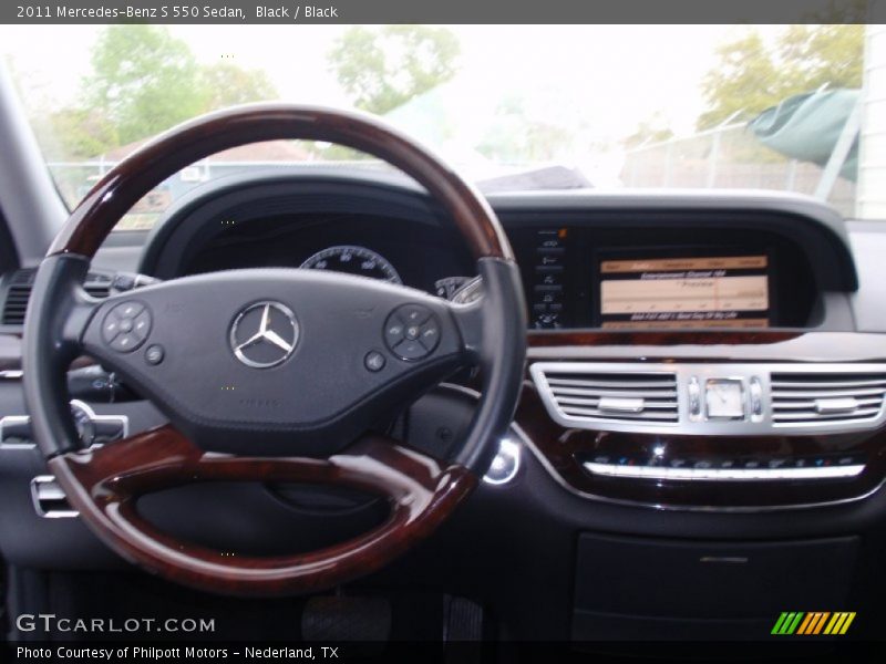 Black / Black 2011 Mercedes-Benz S 550 Sedan