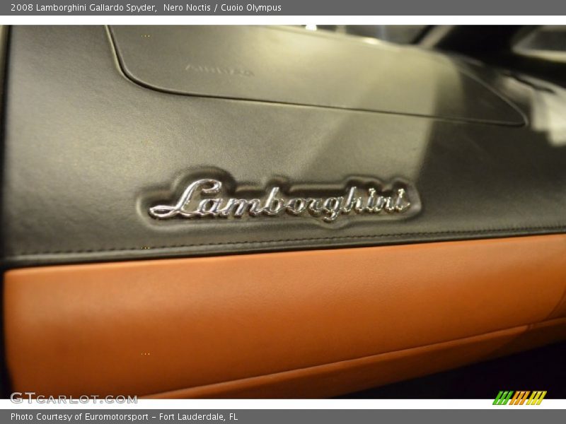 Nero Noctis / Cuoio Olympus 2008 Lamborghini Gallardo Spyder