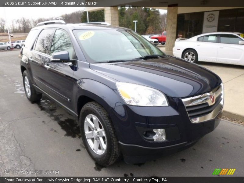 Midnight Blue / Black 2009 Saturn Outlook XR AWD