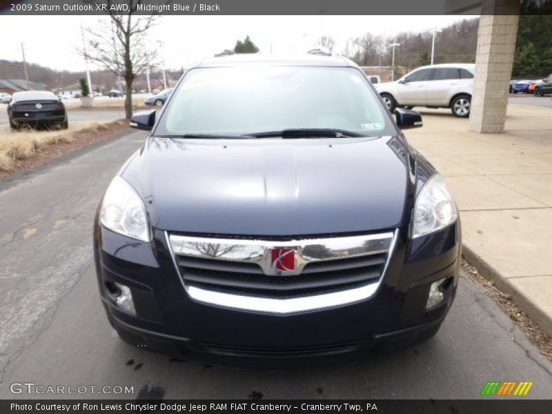 Midnight Blue / Black 2009 Saturn Outlook XR AWD