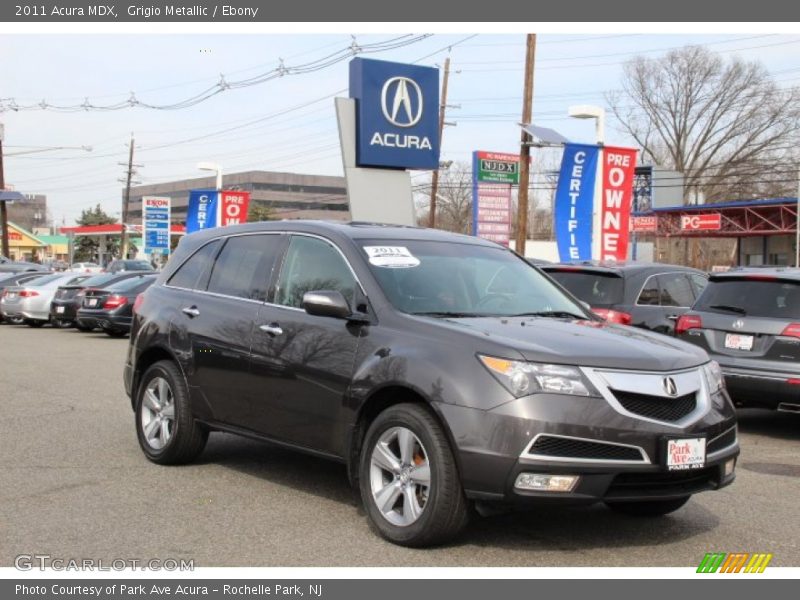 Grigio Metallic / Ebony 2011 Acura MDX
