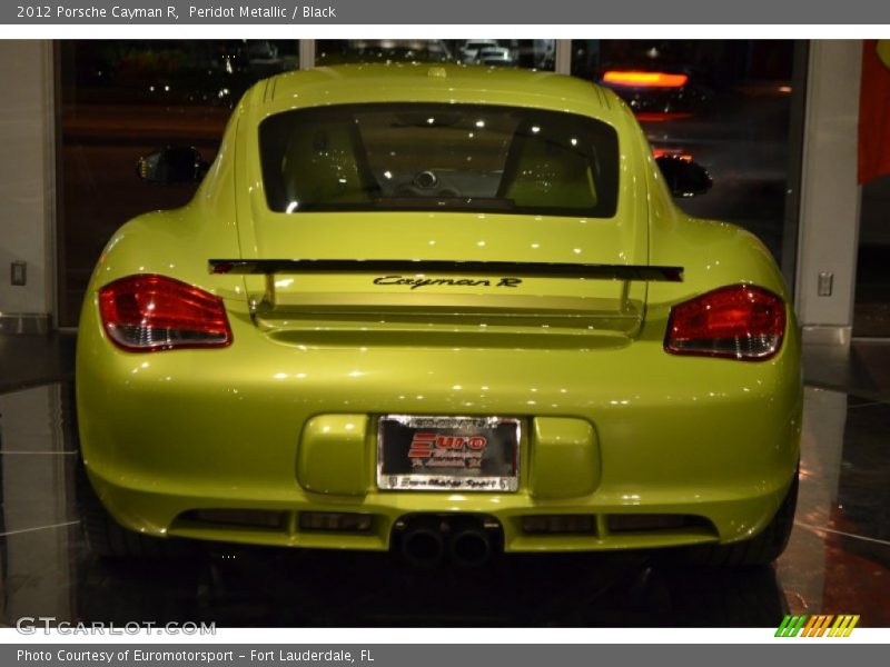 Peridot Metallic / Black 2012 Porsche Cayman R