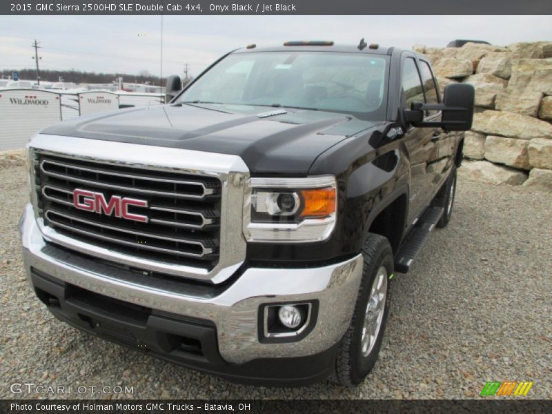 Onyx Black / Jet Black 2015 GMC Sierra 2500HD SLE Double Cab 4x4