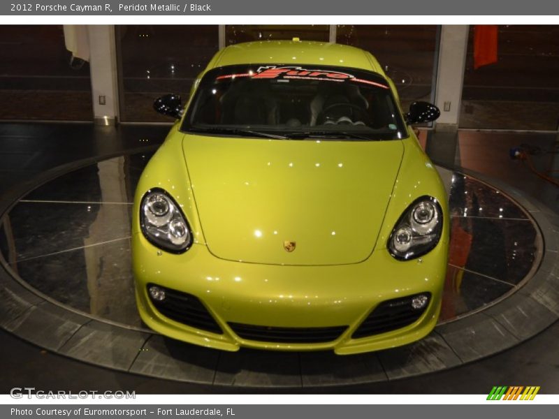 Peridot Metallic / Black 2012 Porsche Cayman R