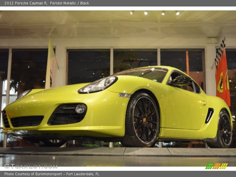Peridot Metallic / Black 2012 Porsche Cayman R