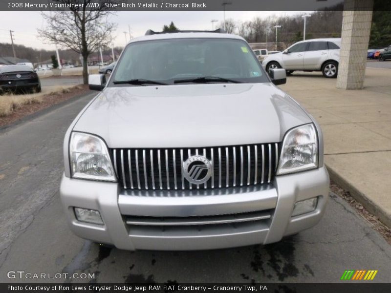 Silver Birch Metallic / Charcoal Black 2008 Mercury Mountaineer AWD