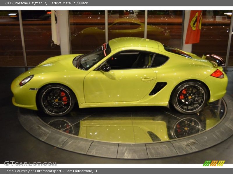 Peridot Metallic / Black 2012 Porsche Cayman R