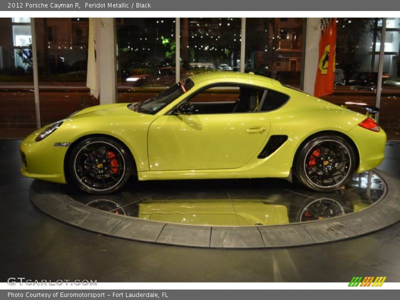 Peridot Metallic / Black 2012 Porsche Cayman R