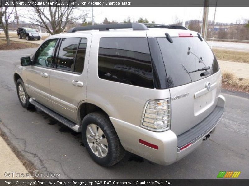 Silver Birch Metallic / Charcoal Black 2008 Mercury Mountaineer AWD