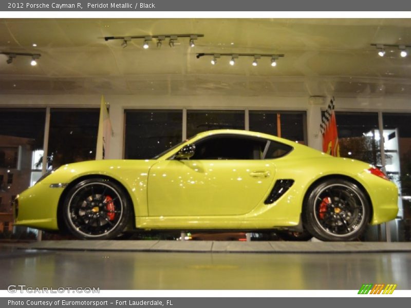Peridot Metallic / Black 2012 Porsche Cayman R