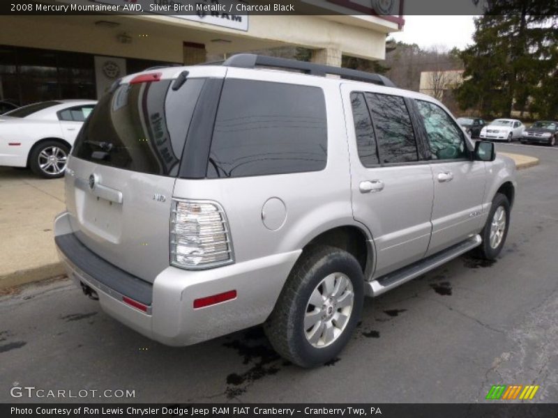 Silver Birch Metallic / Charcoal Black 2008 Mercury Mountaineer AWD