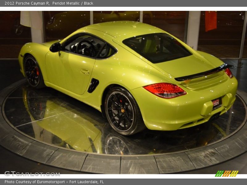 Peridot Metallic / Black 2012 Porsche Cayman R