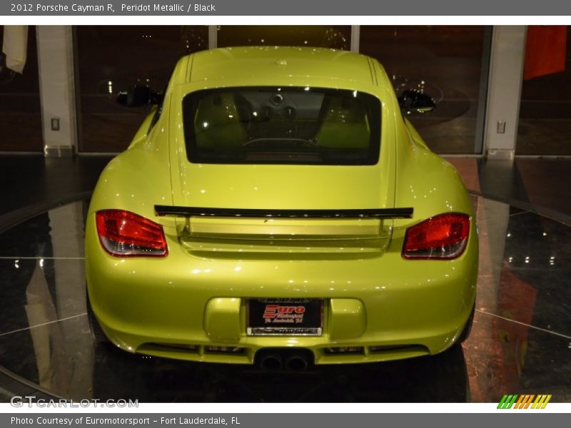 Peridot Metallic / Black 2012 Porsche Cayman R