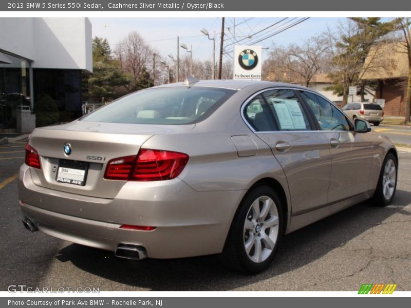 Cashmere Silver Metallic / Oyster/Black 2013 BMW 5 Series 550i Sedan
