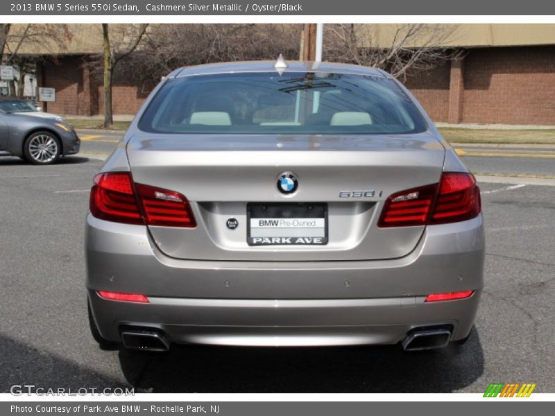 Cashmere Silver Metallic / Oyster/Black 2013 BMW 5 Series 550i Sedan