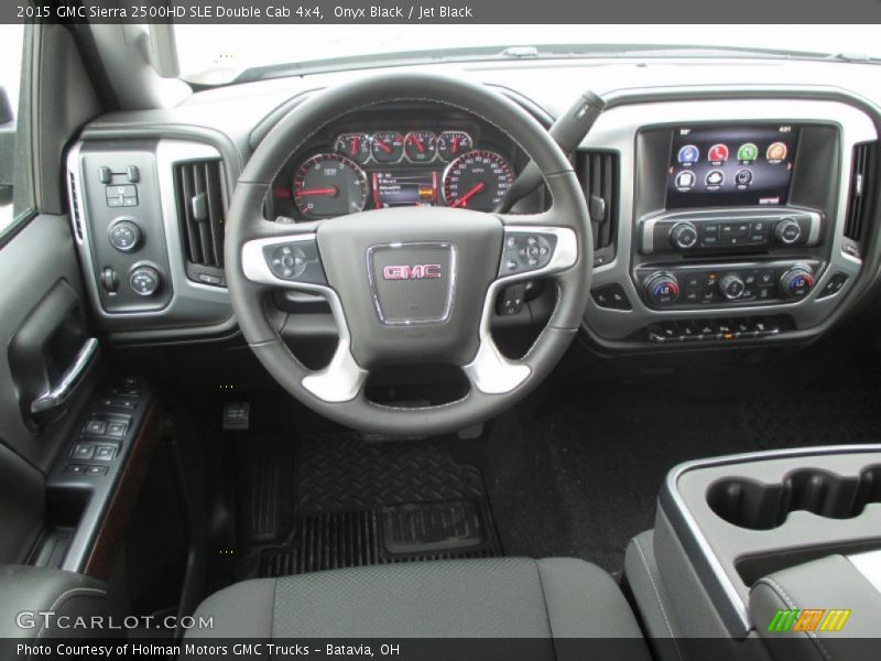 Onyx Black / Jet Black 2015 GMC Sierra 2500HD SLE Double Cab 4x4