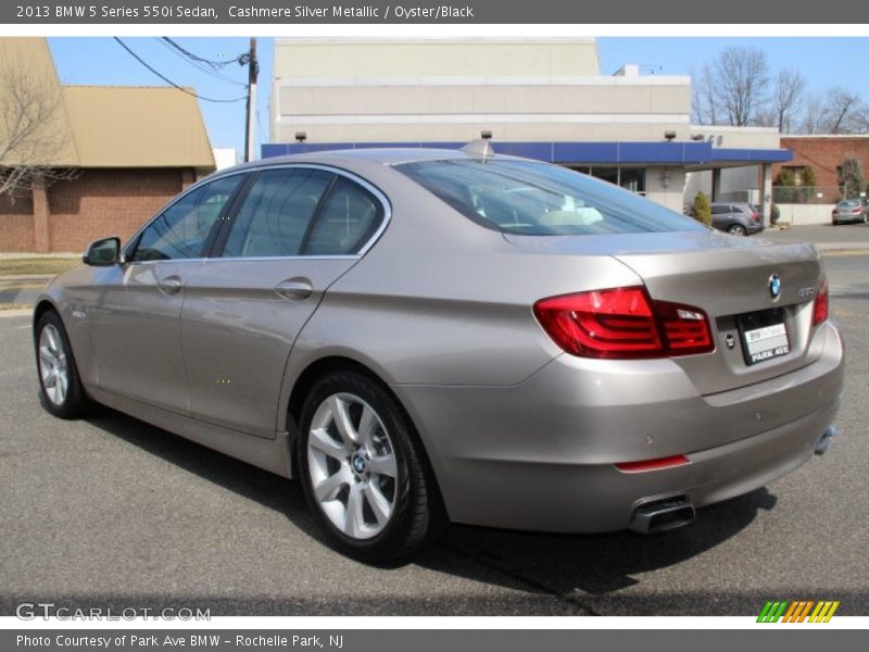 Cashmere Silver Metallic / Oyster/Black 2013 BMW 5 Series 550i Sedan