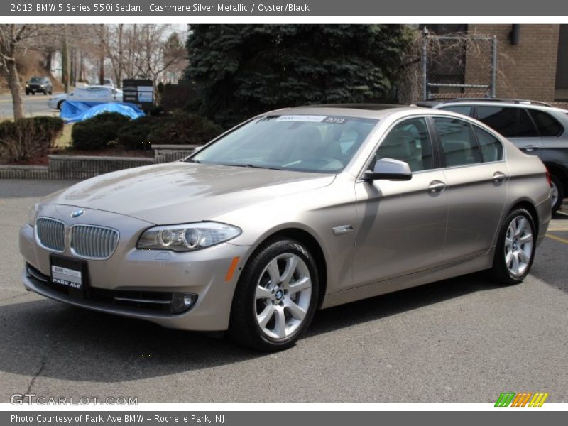 Cashmere Silver Metallic / Oyster/Black 2013 BMW 5 Series 550i Sedan