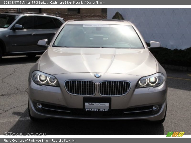 Cashmere Silver Metallic / Oyster/Black 2013 BMW 5 Series 550i Sedan