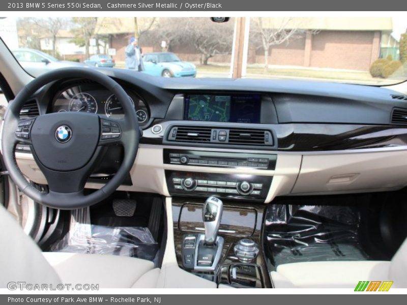Cashmere Silver Metallic / Oyster/Black 2013 BMW 5 Series 550i Sedan