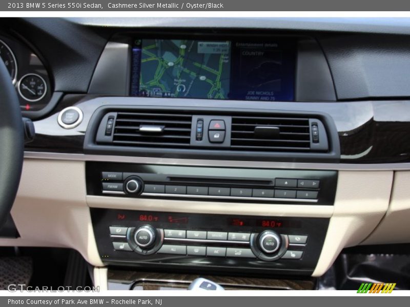 Cashmere Silver Metallic / Oyster/Black 2013 BMW 5 Series 550i Sedan