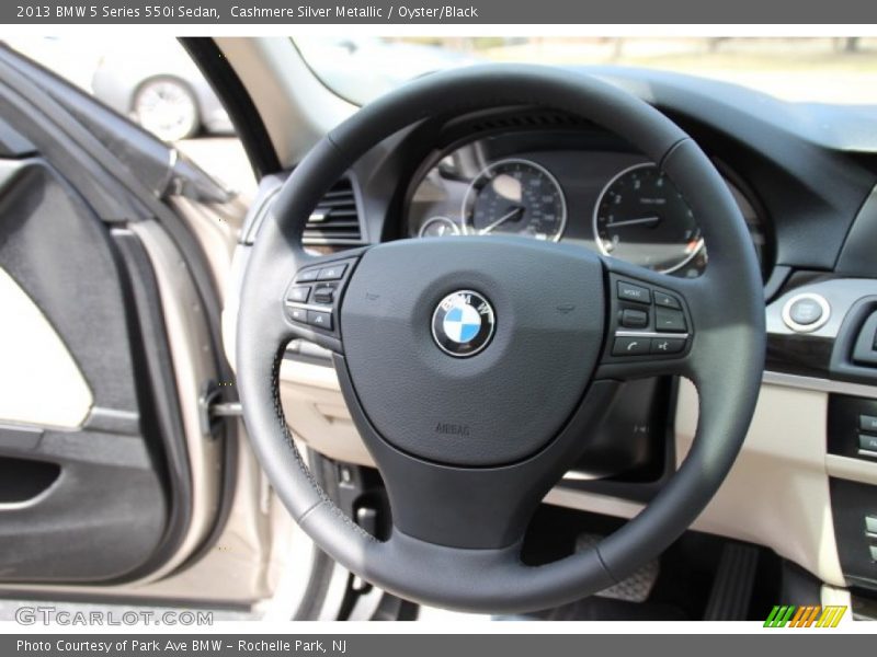 Cashmere Silver Metallic / Oyster/Black 2013 BMW 5 Series 550i Sedan