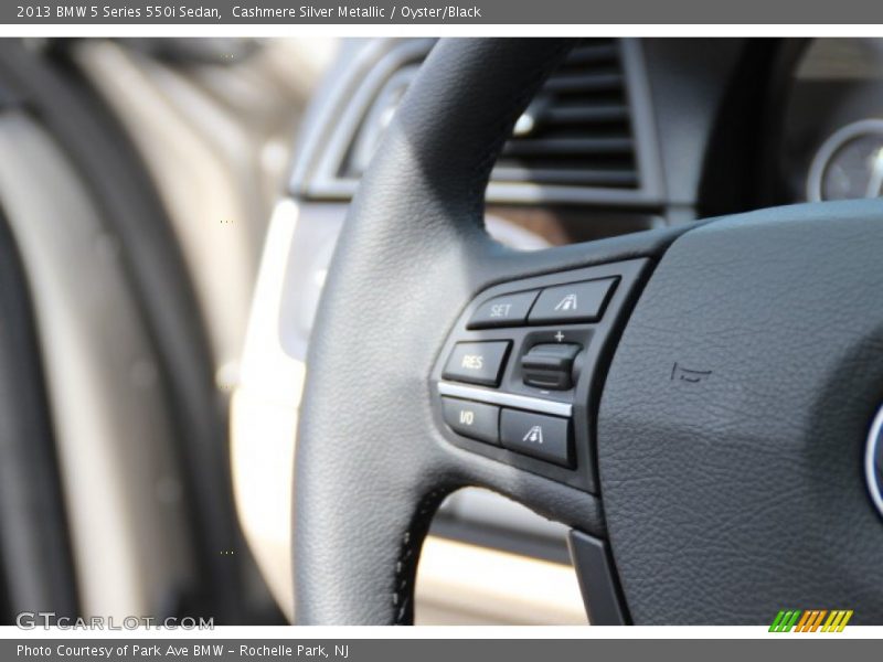 Cashmere Silver Metallic / Oyster/Black 2013 BMW 5 Series 550i Sedan