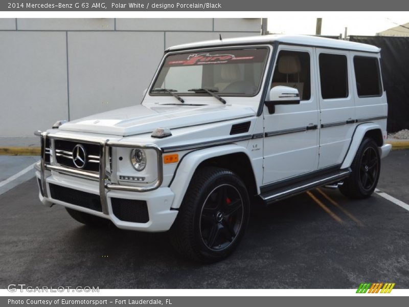 Polar White / designo Porcelain/Black 2014 Mercedes-Benz G 63 AMG
