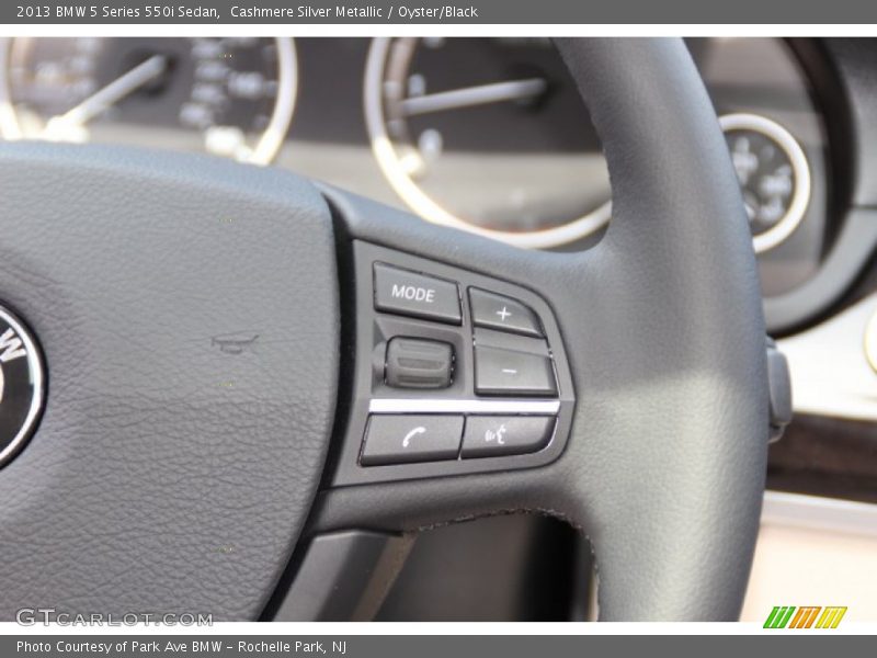 Cashmere Silver Metallic / Oyster/Black 2013 BMW 5 Series 550i Sedan