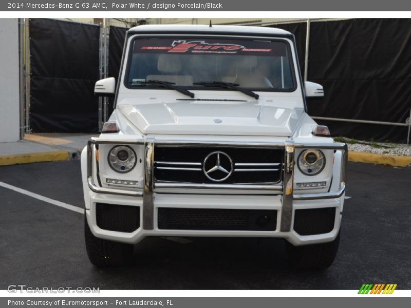 Polar White / designo Porcelain/Black 2014 Mercedes-Benz G 63 AMG