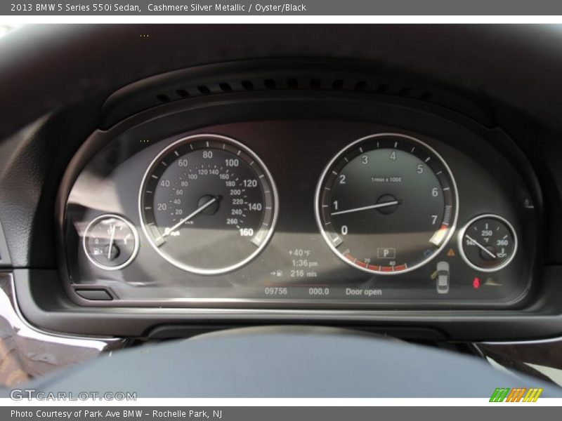 Cashmere Silver Metallic / Oyster/Black 2013 BMW 5 Series 550i Sedan