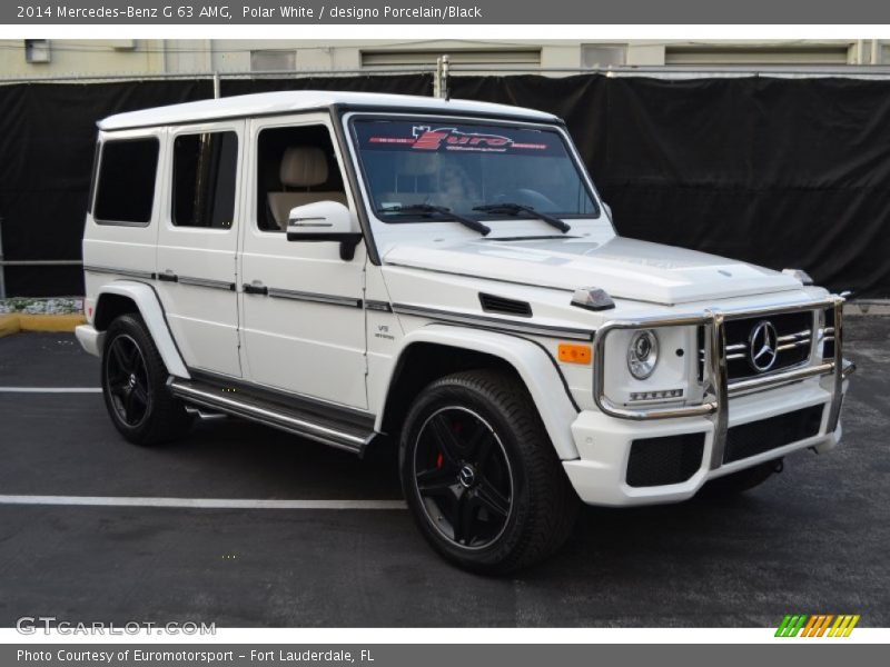 Polar White / designo Porcelain/Black 2014 Mercedes-Benz G 63 AMG