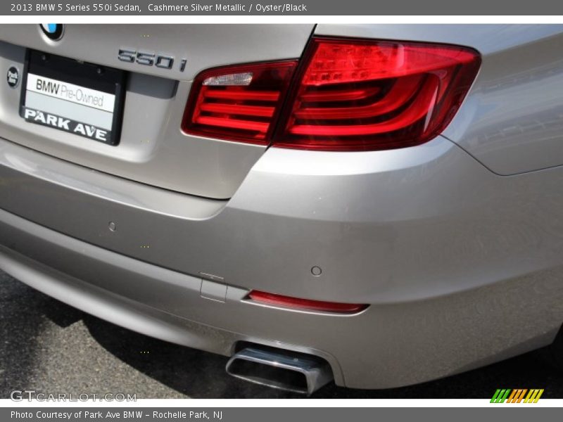Cashmere Silver Metallic / Oyster/Black 2013 BMW 5 Series 550i Sedan