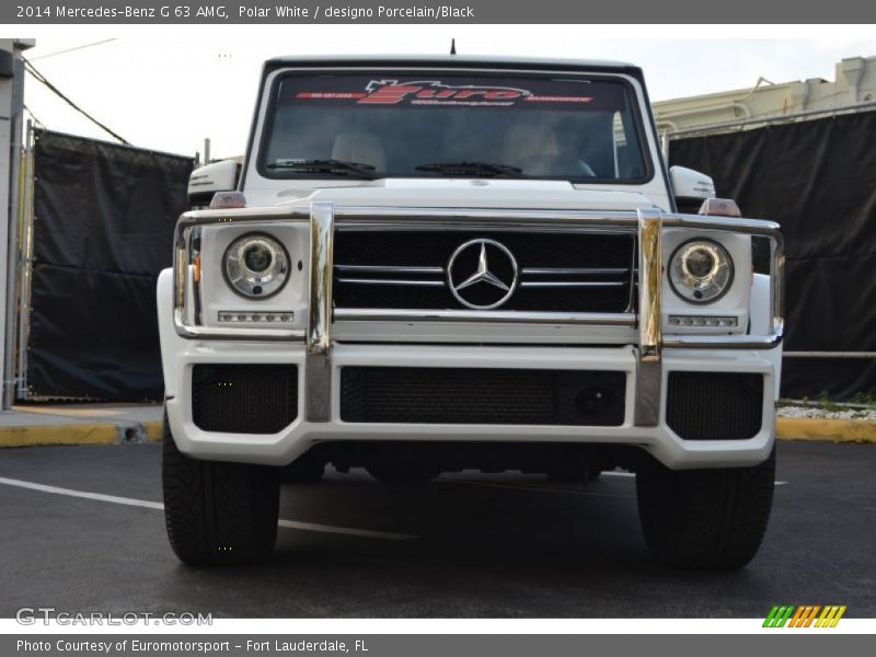 Polar White / designo Porcelain/Black 2014 Mercedes-Benz G 63 AMG
