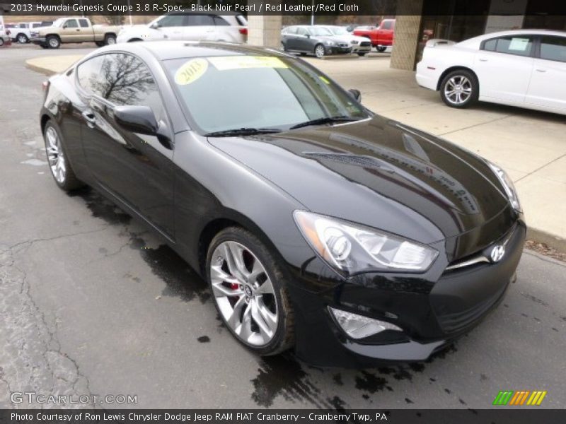 Black Noir Pearl / Red Leather/Red Cloth 2013 Hyundai Genesis Coupe 3.8 R-Spec