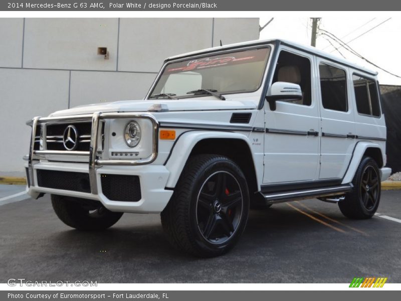 Polar White / designo Porcelain/Black 2014 Mercedes-Benz G 63 AMG