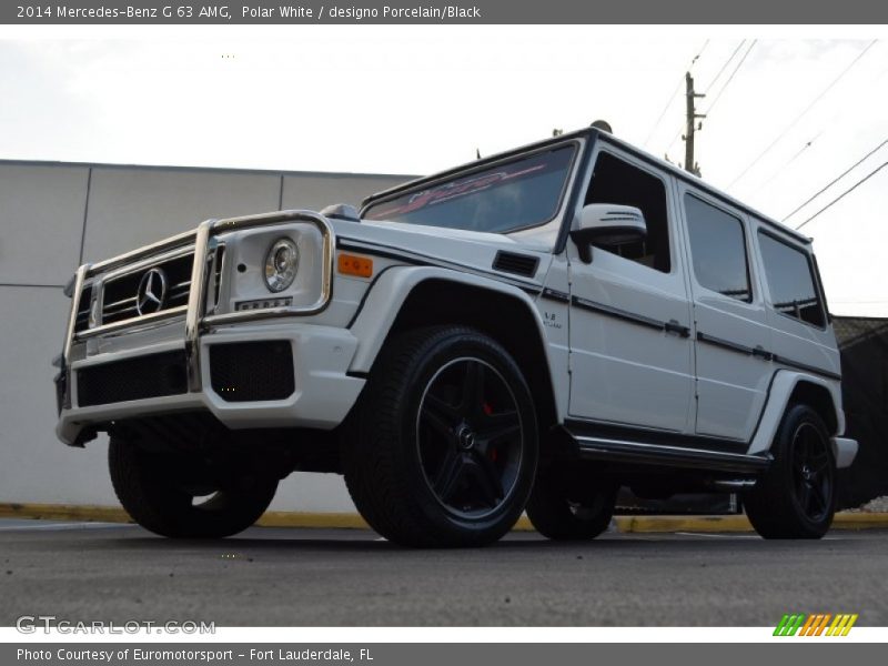 Polar White / designo Porcelain/Black 2014 Mercedes-Benz G 63 AMG