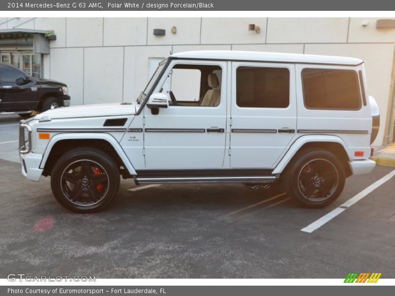 Polar White / designo Porcelain/Black 2014 Mercedes-Benz G 63 AMG