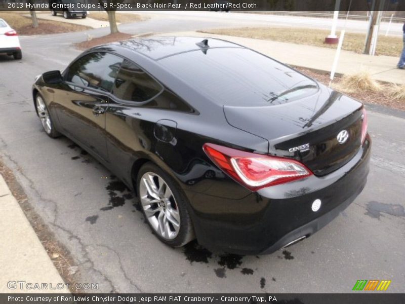 Black Noir Pearl / Red Leather/Red Cloth 2013 Hyundai Genesis Coupe 3.8 R-Spec
