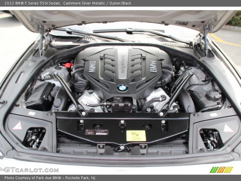 Cashmere Silver Metallic / Oyster/Black 2013 BMW 5 Series 550i Sedan