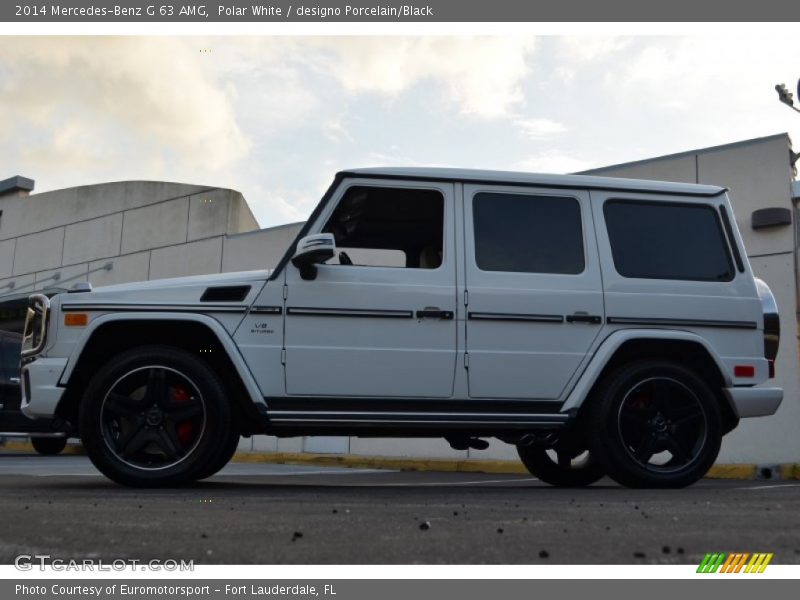 Polar White / designo Porcelain/Black 2014 Mercedes-Benz G 63 AMG