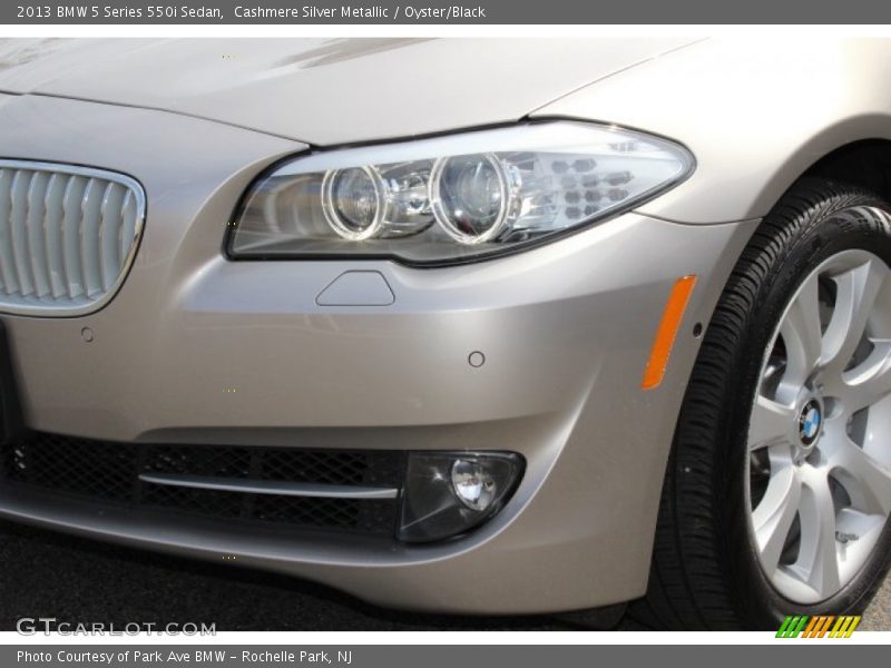 Cashmere Silver Metallic / Oyster/Black 2013 BMW 5 Series 550i Sedan
