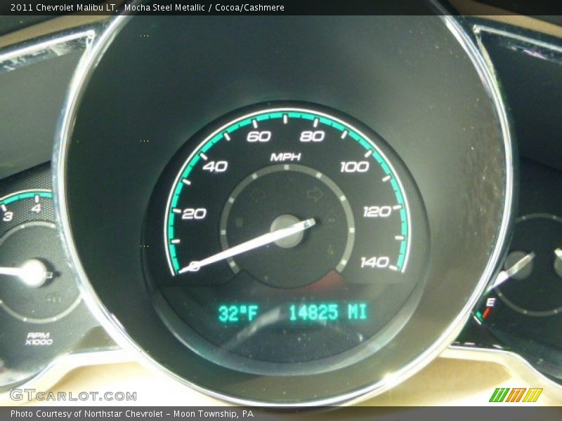Mocha Steel Metallic / Cocoa/Cashmere 2011 Chevrolet Malibu LT