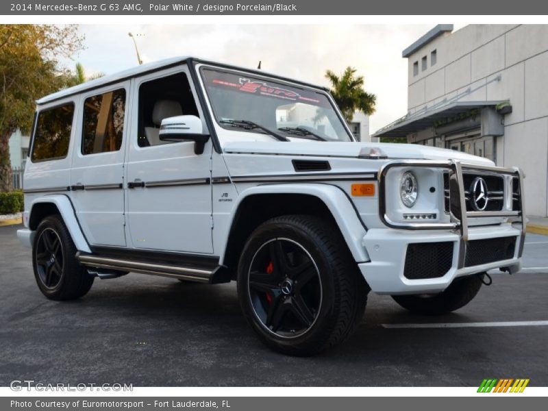 Polar White / designo Porcelain/Black 2014 Mercedes-Benz G 63 AMG