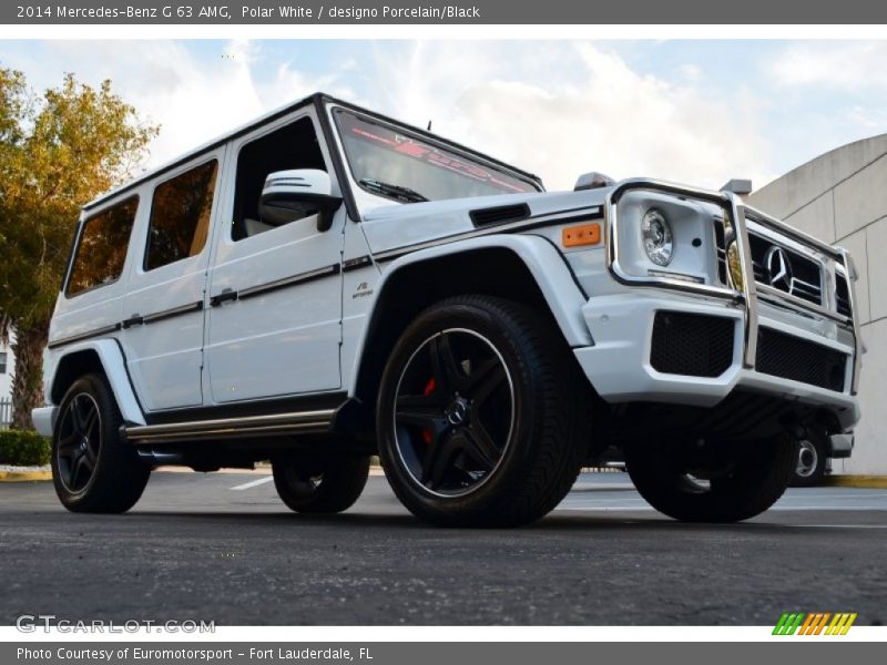 Polar White / designo Porcelain/Black 2014 Mercedes-Benz G 63 AMG